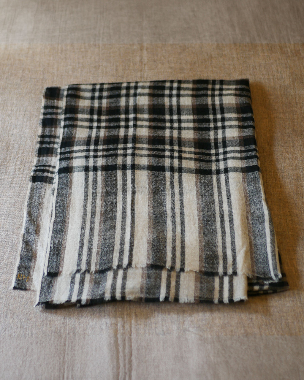 Zebra Pashmina Check Wrap 80in⤫27in