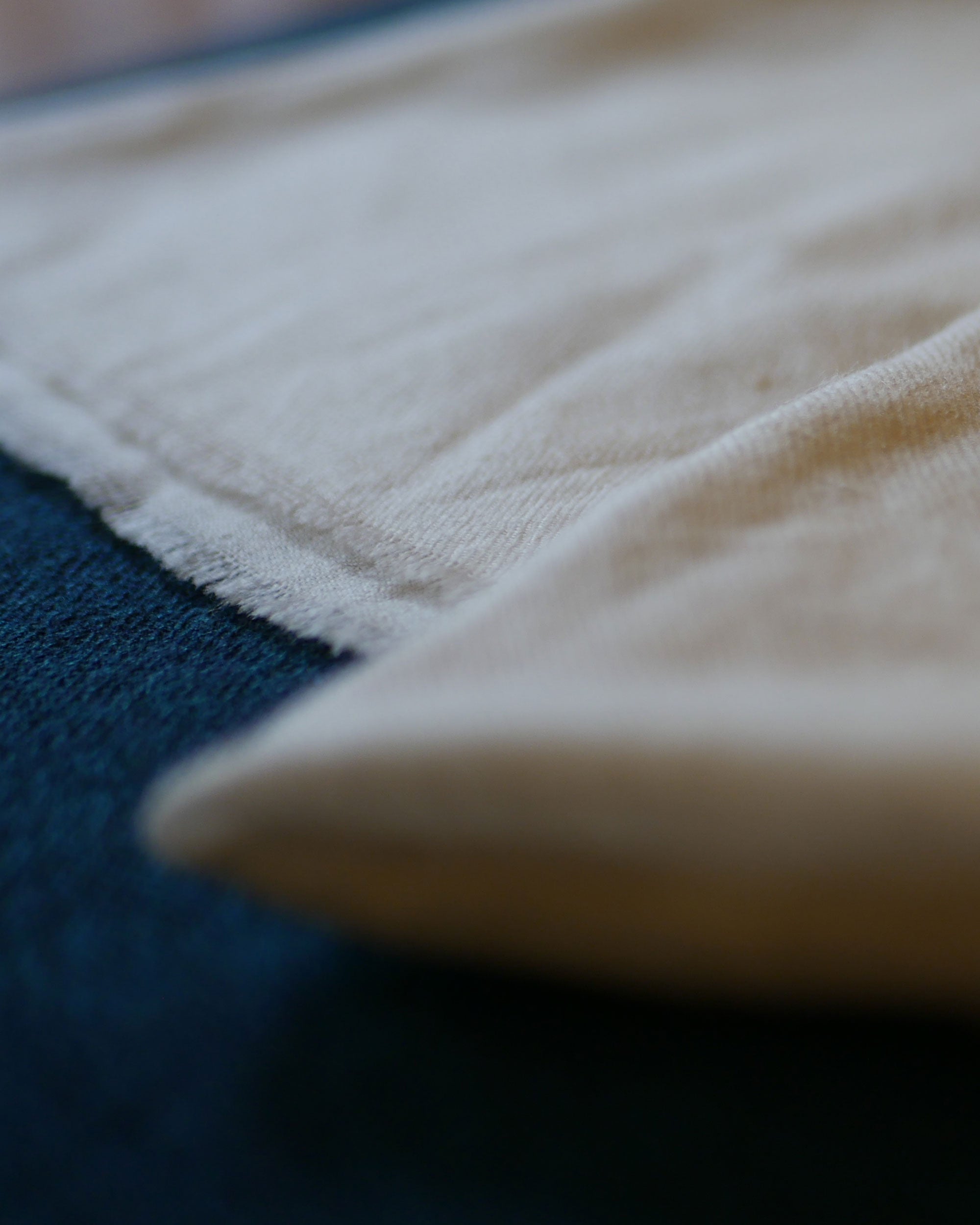 Pearl Ivory Pure Pashmina Shawl – Classic Plain Weave Kashmir