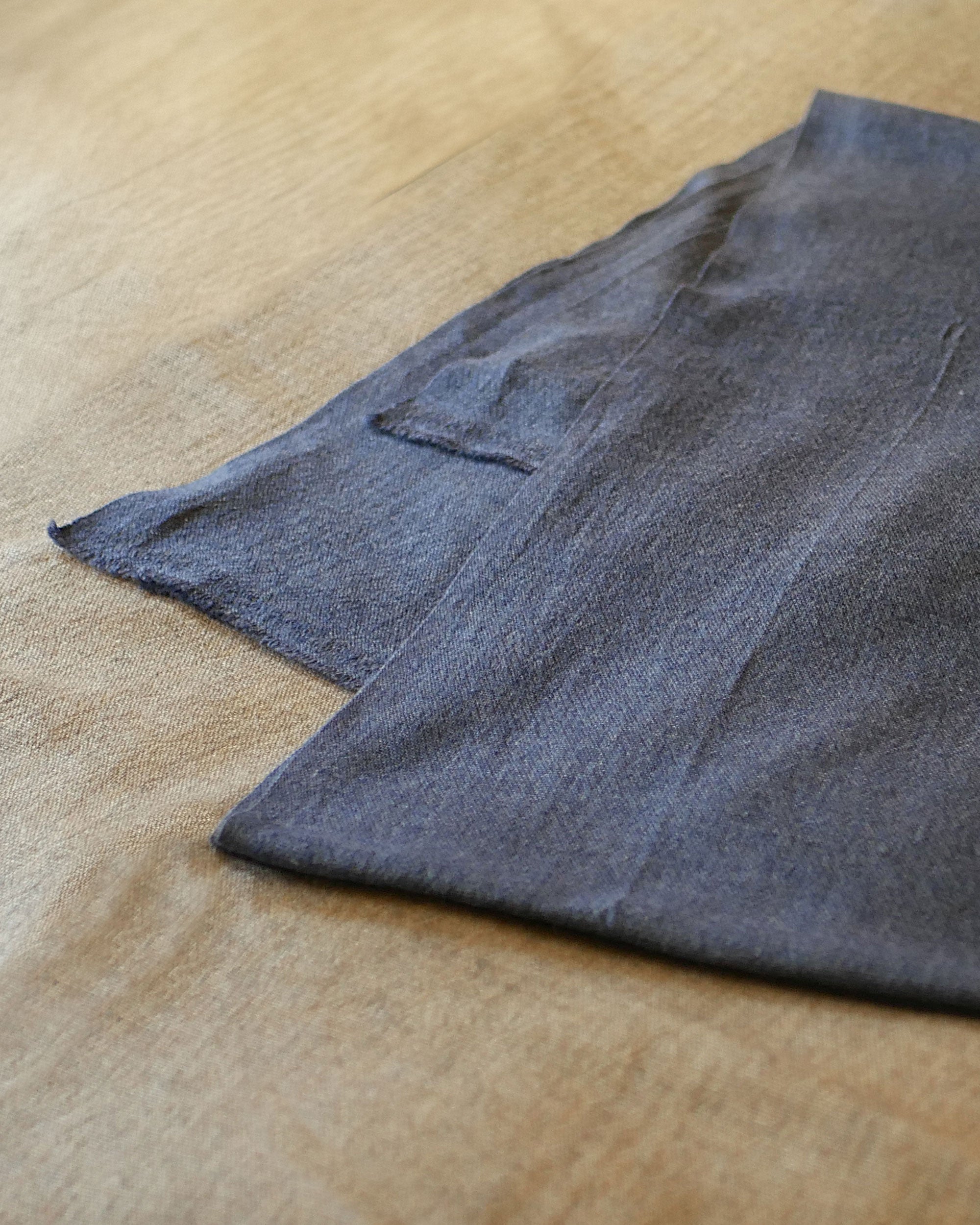 Himalayan Slate Raw Pashmina Shawl – Handmade in Nepal