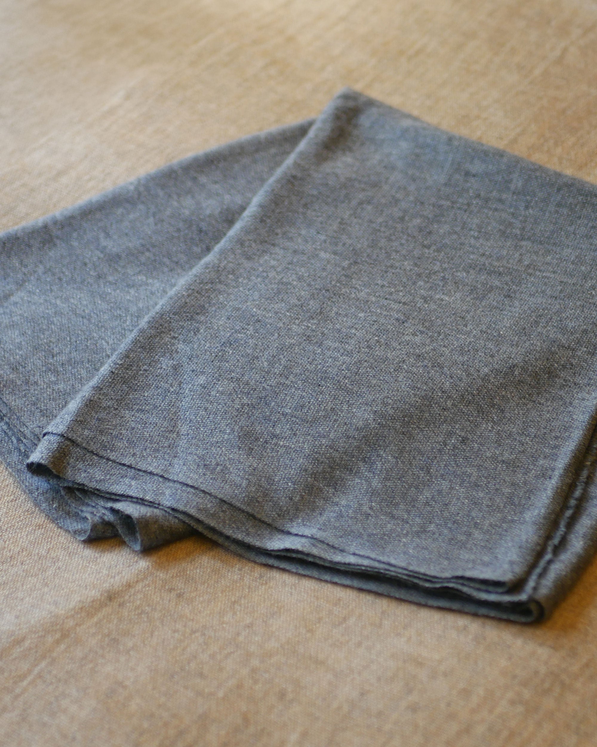 Himalayan Slate Raw Pashmina Shawl – Handmade in Nepal