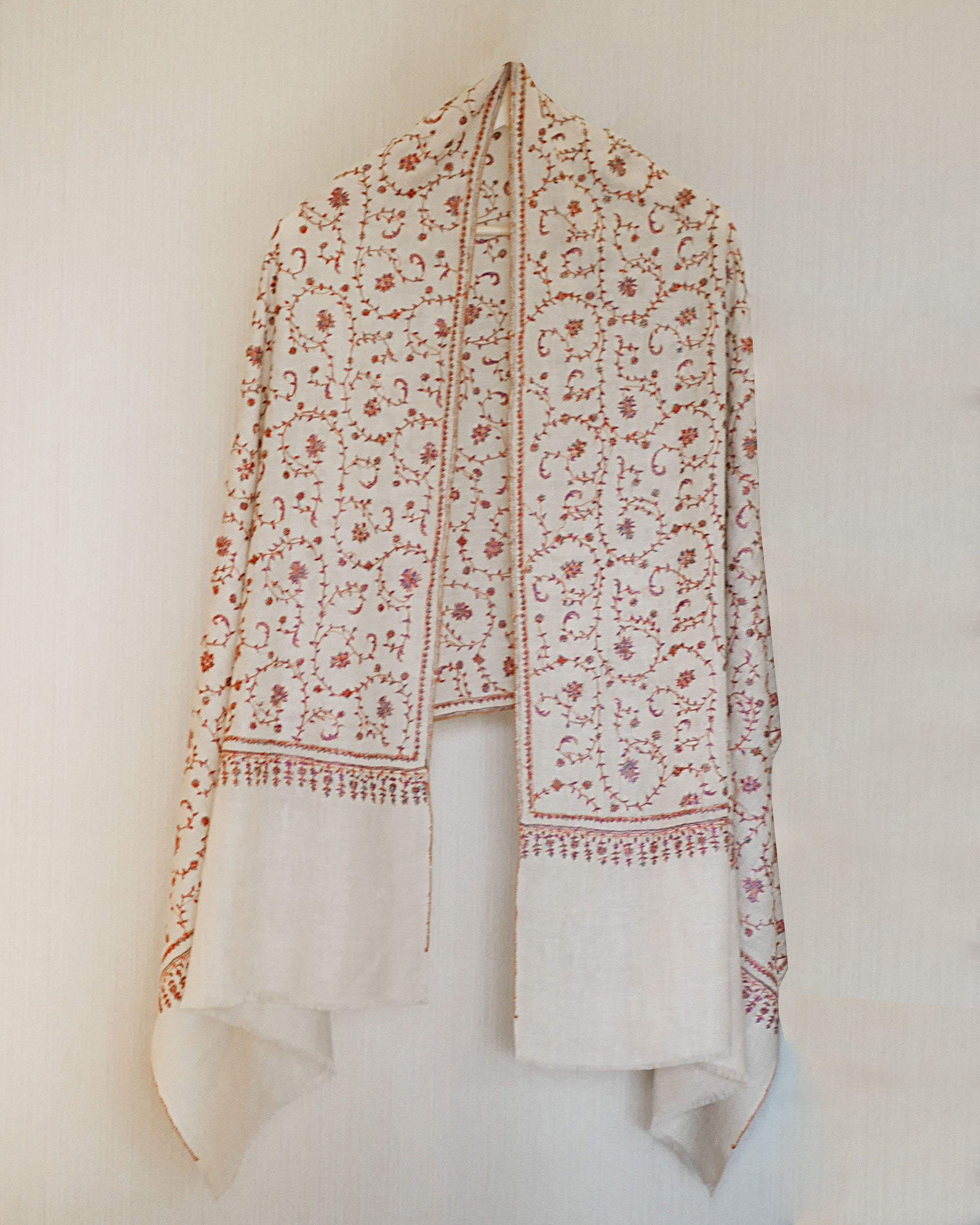 Hanara Ivory Pashmina Shawl