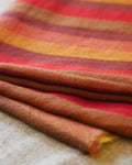 Ladakh Crimson Stripe Pashmina Wrap – Natural Dye, Finest Handloom Kashmir