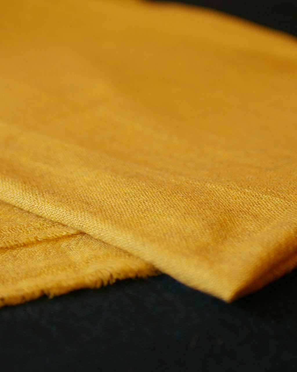 Himalayan Sunshine Raw Pashmina Shawl – Natural Yellow, Handmade in Nepal