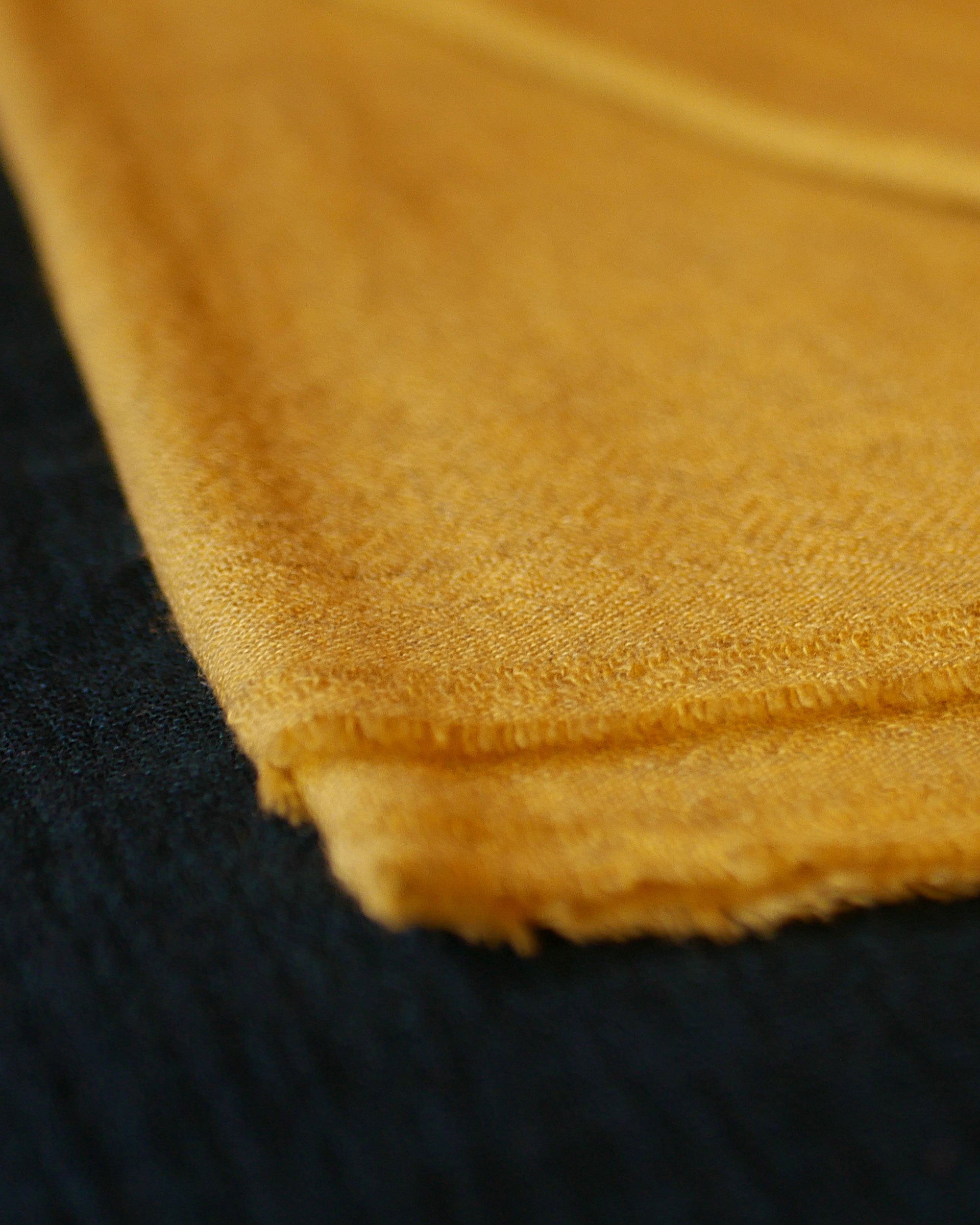 Himalayan Sunshine Raw Pashmina Shawl – Natural Yellow, Handmade in Nepal